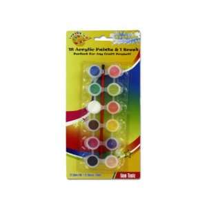  Bulk Pack of 72   12 acrylic paints and 1 paintbrush (Each 