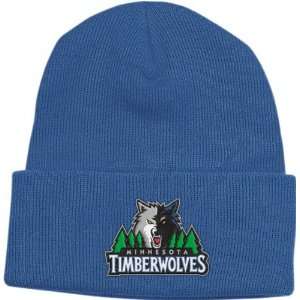   Timberwolves Blue Basic Logo Cuffed Knit Hat