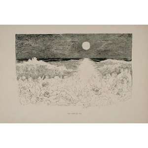  1894 Charles Dana Gibson Sea Moon Cherubs Cupids Print 