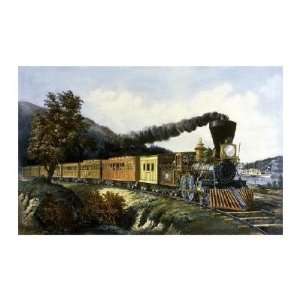  Currier and Ives   American Express Train Giclee
