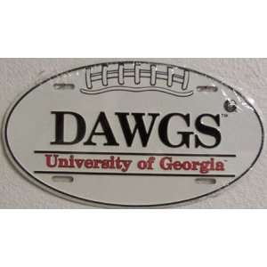  Georgia Bulldogs DAWGS Oval License Plate Automotive