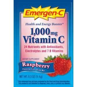  Alacer Corp Emergen C Vitamin C 1000 mg Raspberry 30 