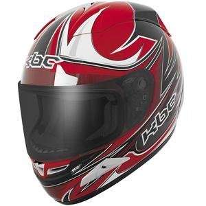  KBC Force RR Racing Helmet   Large/Red/Black Automotive