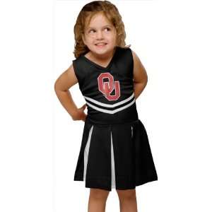    Oklahoma Sooners Toddler Black Cheer Dress: Sports & Outdoors