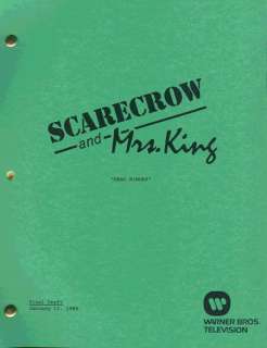 SCARECROW AND MRS KING set of three TV scripts Kate Jackson Bruce 