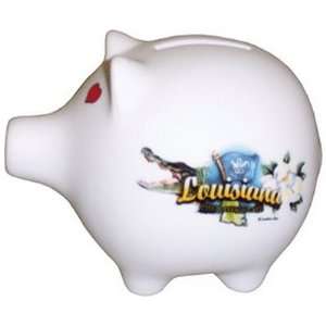  Louisiana Piggy Bank 3 H X 4 W Elements Case Pack 60 