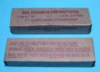 WW2 US Motion Sickness Boxes (D Day)  