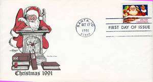 Christmas 1983 First Day Of Issue Stamps Envelope  