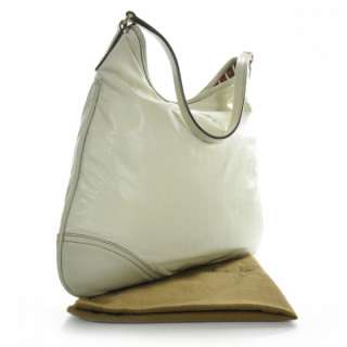 GUCCI Leather NEW BRITT Medium Hobo Bag Purse Ivory GG  