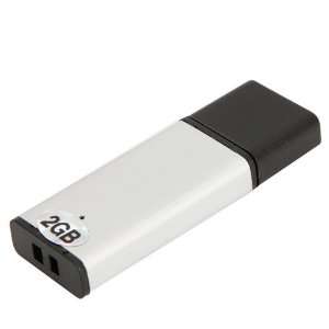  USB 2.0 Lighter Shaped Flash Memory Drive 2GB Silver 