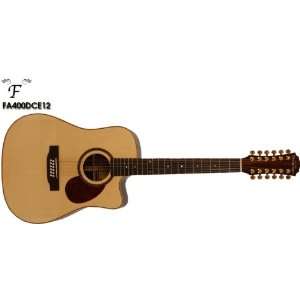   Electro Acoustic Solid 12 String Guitar Musical Instruments