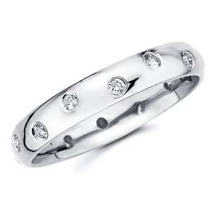  Round cut Diamond COMFORT FIT Eternity Anniversary Wedding Ring Ring 