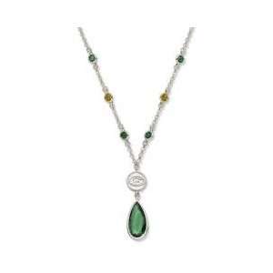  Green Bay Packers Packers Green Crystal NFL Necklace 