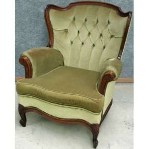  Vintage French Country Louis XV Wing Armchair Everything 