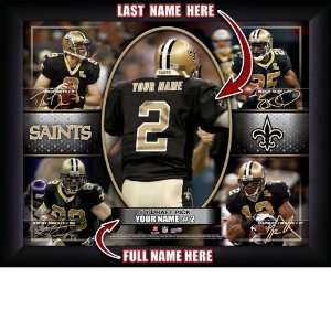  Personalized New Orleans Saints Action Collage Print 
