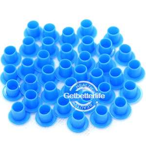 50 Blue Tattoo Self standing Ink Pigment Cup Cap Supply  