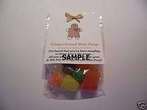 Gingerbread Man Poop Stocking Stuffer Gum Drop Gag Gift  