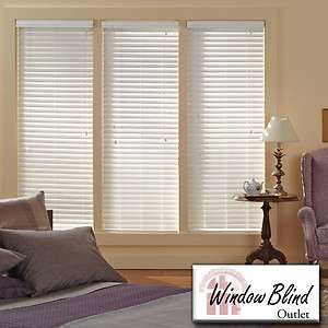 Window Blind Outlet Premium Faux Wood Blinds 37   42W x 49   60L 