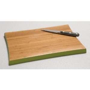  Bamboo Cutting Board   Colored Rim, 10x15   GUAC