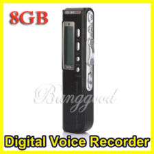 New PRO 8GB 650Hr USB Digital Audio Voice Recorder Dictaphone MP3 