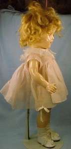 Shirley Temple Composition Doll 19 inches Orig Dress 1930s Vintage 