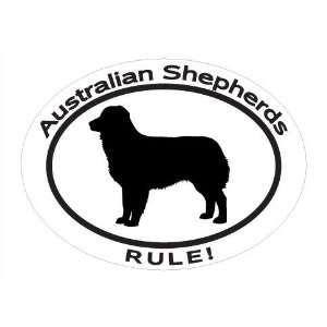 silhouette and statement AUSTRALIAN SHEPHERDS RULE Show your support 