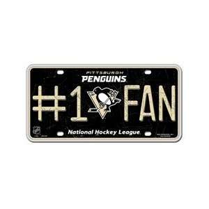  Pittsburgh Penguins NHL License Plate #1 Fan Sports 