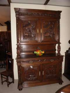   french breton cabinet in oak exceptional carved detail and the best