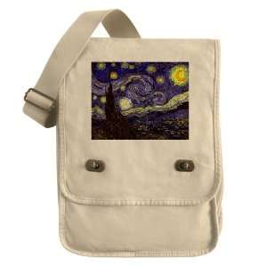   : Messenger Field Bag Khaki Van Gogh Starry Night HD: Everything Else