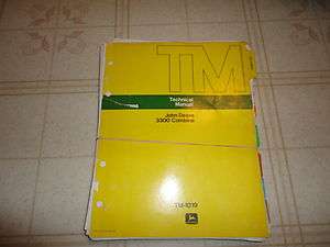 John Deere 3300 Combine Technical Repair Manual  