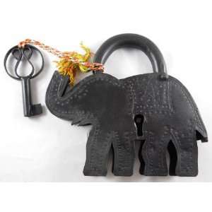  Large Elephant Padlock with Key