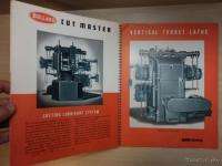 1951 Bullard Cut Master Vertical Turret Lathe Machine Tool Catalog 