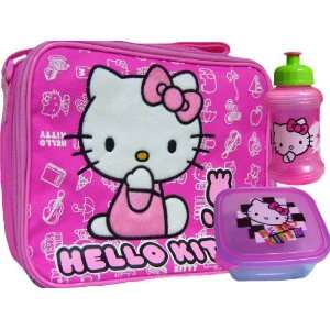  New Hello Kitty Pink white Graphics Lunch Box & Container 