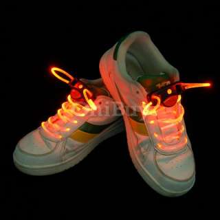 LED Flash Lighting Glow Shoelaces Shoe Lace DISCO Party  