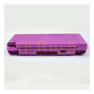 Purple Violet Housing Case For Nintendo DS Lite NDSL With Hinge  