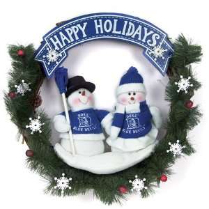  Duke Blue Devils Happy Holidays Wreath