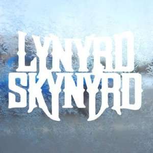  Lynyrd Skynyrd White Decal Southern Rock Band Car White 