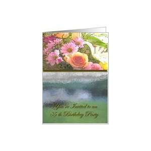    Flowers and Fog 85th Birthday Invitation Card Toys & Games
