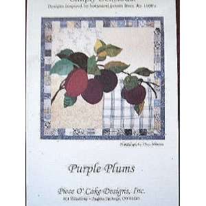  Simply Delicious Quilting Block Pattern PURPLE PLUMS 