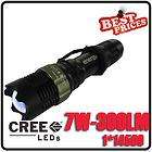 Waterproof ZOOMABLE 7W CREE LED Flashlight Torch Zoom Lamp Light 300 