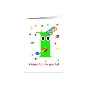  1 yr. old Birthday Party Invitaion Card Toys & Games