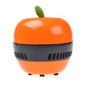  Orange Apple Shape Mini Desktop Vacuum Desk Dust Cleaner 