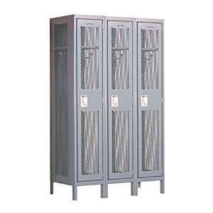  Locker 81368 Single Tier 3 Wide 6 Feet High 18 Inches Deep 