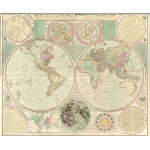  1780 map Eastern hemisphere of the world