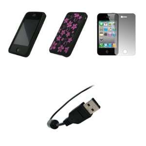   Protector + USB Data Sync Charge Cable for Apple iPhone 4: Electronics