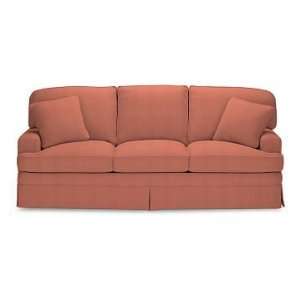   Arm, Skirted, Sofa 88, Classic Linen, Persimmon