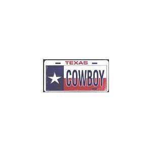  Texas Cowboy License Plate: Automotive