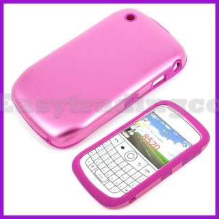 Pink Aluminum Metal Case Blackberry 8520 8530 Curve  