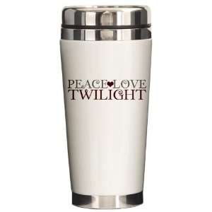  Peace, Love, Twilight Twilight Ceramic Travel Mug by 