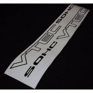 VTEC SOHC Vinyl Decal Sticker Import Tuner GLOSS BLACK